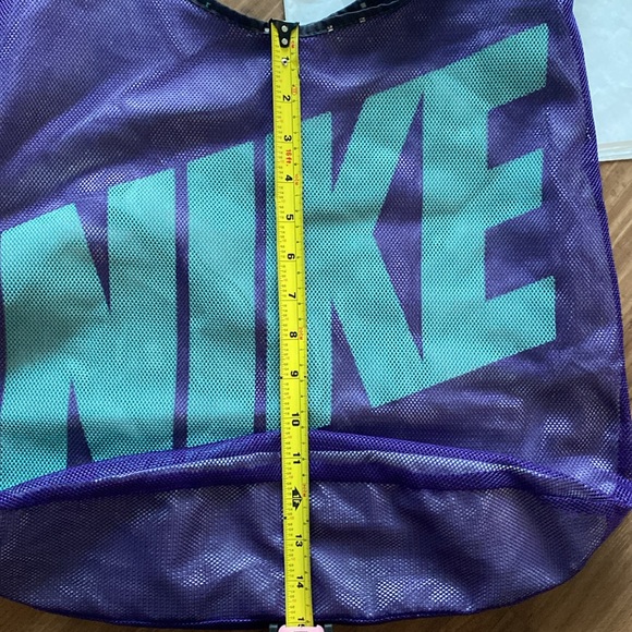 Nike Purple Mesh Hobo Reversible Crossbody Shoulder Gym Bag - used - Picture 9 of 10